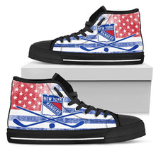 Load image into Gallery viewer, Flag Rugby New York Rangers High Top Shoes