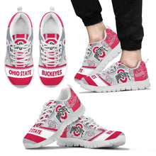 Load image into Gallery viewer, Three Impressing Point Of Logo Ohio State Buckeyes Sneakers