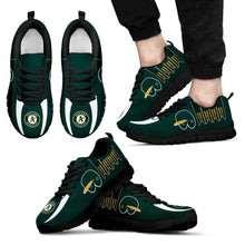 Load image into Gallery viewer, Vintage Four Flags With Streaks Oakland Athletics Sneakers