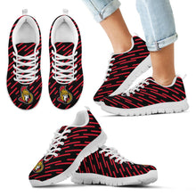 Load image into Gallery viewer, Marvelous Striped Stunning Logo Ottawa Senators Sneakers