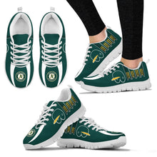 Load image into Gallery viewer, Vintage Four Flags With Streaks Oakland Athletics Sneakers