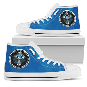 I Can Do All Things Through Christ Who Strengthens Me New York Rangers High Top Shoes