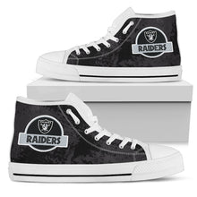 Load image into Gallery viewer, Cute Jurassic Park Oakland Raiders High Top Shoes