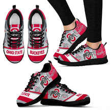 Load image into Gallery viewer, Three Impressing Point Of Logo Ohio State Buckeyes Sneakers