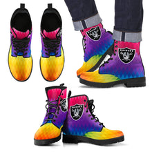 Load image into Gallery viewer, Multicolor Zig Zag Lovely Background Nice Logo Oakland Raiders Boots