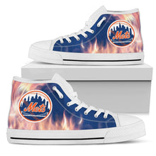 Load image into Gallery viewer, Fighting Like Fire New York Mets High Top Shoes