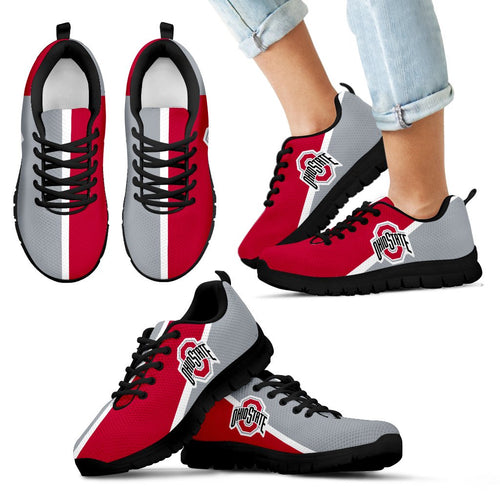 Dynamic Aparted Colours Beautiful Logo Ohio State Buckeyes Sneakers