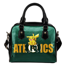 Load image into Gallery viewer, Pokemon Sit On Text Oakland Athletics Shoulder Handbags