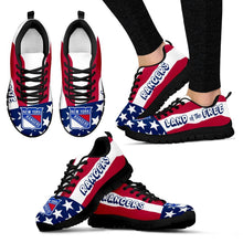 Load image into Gallery viewer, Proud Of American Flag Three Line New York Rangers Sneakers