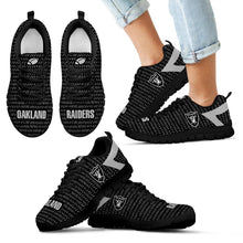 Load image into Gallery viewer, Pattern Logo Slide In Line Oakland Raiders Sneakers