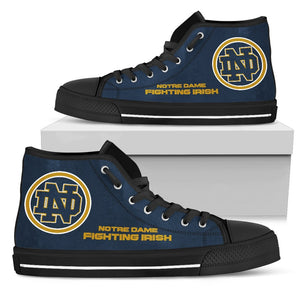 Circle Logo Notre Dame Fighting Irish High Top Shoes