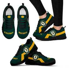 Load image into Gallery viewer, Oakland Athletics Line Logo Sneakers