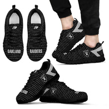 Load image into Gallery viewer, Pattern Logo Slide In Line Oakland Raiders Sneakers