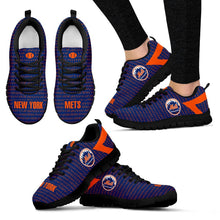 Load image into Gallery viewer, Pattern Logo Slide In Line New York Mets Sneakers