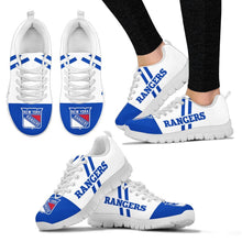 Load image into Gallery viewer, Line Stripe Logo Bottom New York Rangers Sneakers