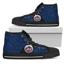 Load image into Gallery viewer, Perfect Cross Color Absolutely Nice New York Mets High Top Shoes