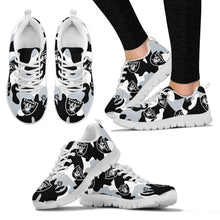 Load image into Gallery viewer, Oakland Raiders Cotton Camouflage Fabric Military Solider Style Sneakers