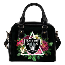 Load image into Gallery viewer, Perfect Oakland Raiders Shoulder Handbags Floral Rose Valentine Logo