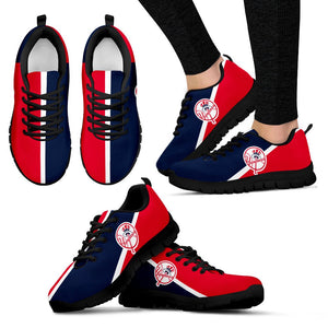 Dynamic Aparted Colours Beautiful Logo New York Yankees Sneakers