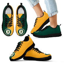 Load image into Gallery viewer, Two Colors Trending Lovely Oakland Athletics Sneakers