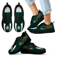 Load image into Gallery viewer, Vintage Four Flags With Streaks Oakland Athletics Sneakers