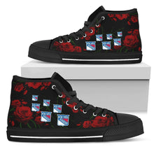 Load image into Gallery viewer, Lovely Rose Thorn Incredible New York Rangers High Top Shoes