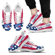 Load image into Gallery viewer, Proud Of American Flag Three Line New York Rangers Sneakers