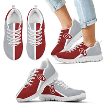 Load image into Gallery viewer, Dynamic Aparted Colours Beautiful Logo Oklahoma Sooners Sneakers