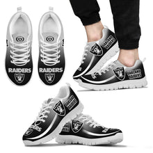 Load image into Gallery viewer, Mystery Straight Line Up Oakland Raiders Sneakers