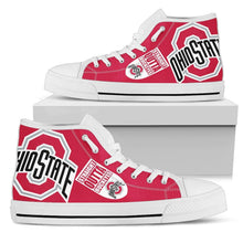 Load image into Gallery viewer, Straight Outta Ohio State Buckeyes High Top Shoes