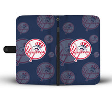 Load image into Gallery viewer, New York Yankees Logo Background Wallet Phone Cases