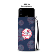 Load image into Gallery viewer, New York Yankees Logo Background Wallet Phone Cases