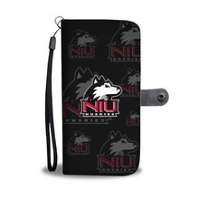 Load image into Gallery viewer, Northern Illinois Huskies Logo Background Wallet Phone Cases