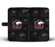 Load image into Gallery viewer, Northern Illinois Huskies Logo Background Wallet Phone Cases