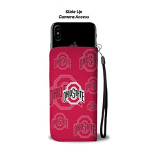 Load image into Gallery viewer, Ohio State Buckeyes Logo Background Wallet Phone Cases