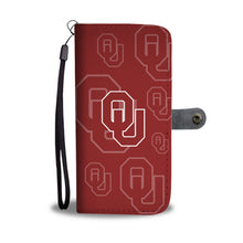 Load image into Gallery viewer, Oklahoma Sooners Logo Background Wallet Phone Cases