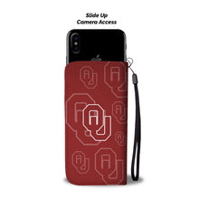 Load image into Gallery viewer, Oklahoma Sooners Logo Background Wallet Phone Cases
