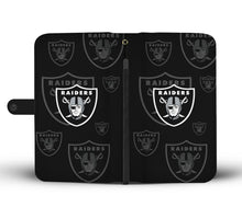 Load image into Gallery viewer, Oakland Raiders Logo Background Wallet Phone Cases