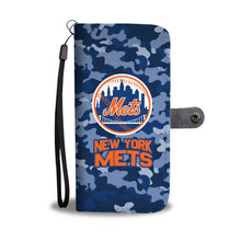 Load image into Gallery viewer, Gorgeous Camo Pattern New York Mets Wallet Phone Cases