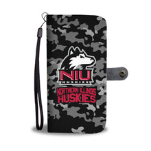 Load image into Gallery viewer, Gorgeous Camo Pattern Northern Illinois Huskies Wallet Phone Cases