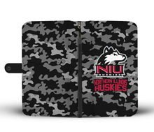 Load image into Gallery viewer, Gorgeous Camo Pattern Northern Illinois Huskies Wallet Phone Cases