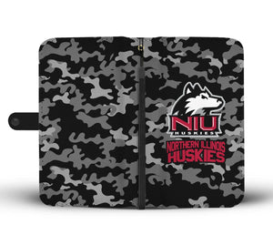 Gorgeous Camo Pattern Northern Illinois Huskies Wallet Phone Cases