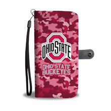 Load image into Gallery viewer, Gorgeous Camo Pattern Ohio State Buckeyes Wallet Phone Cases