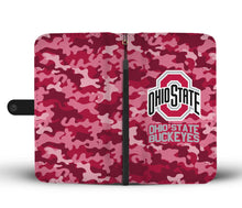 Load image into Gallery viewer, Gorgeous Camo Pattern Ohio State Buckeyes Wallet Phone Cases