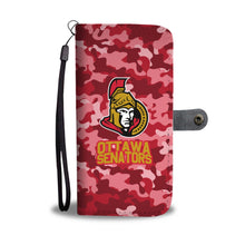 Load image into Gallery viewer, Gorgeous Camo Pattern Ottawa Senators Wallet Phone Cases