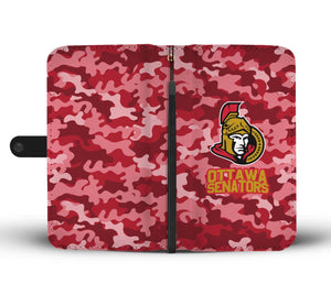 Gorgeous Camo Pattern Ottawa Senators Wallet Phone Cases