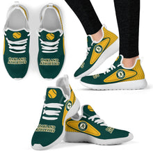 Load image into Gallery viewer, Legend React Oakland Athletics Mesh Knit Sneakers