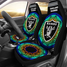 Load image into Gallery viewer, Unique Magical And Vibrant Oakland Raiders Car Seat Covers