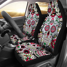 Load image into Gallery viewer, Party Skull Ohio State Buckeyes Car Seat Covers