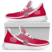 Load image into Gallery viewer, New Style Top Logo Ohio State Buckeyes Mesh Knit Sneakers